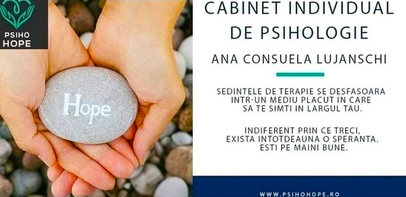 Ana Consuela Lujanschi - Cabinet individual de psihologie